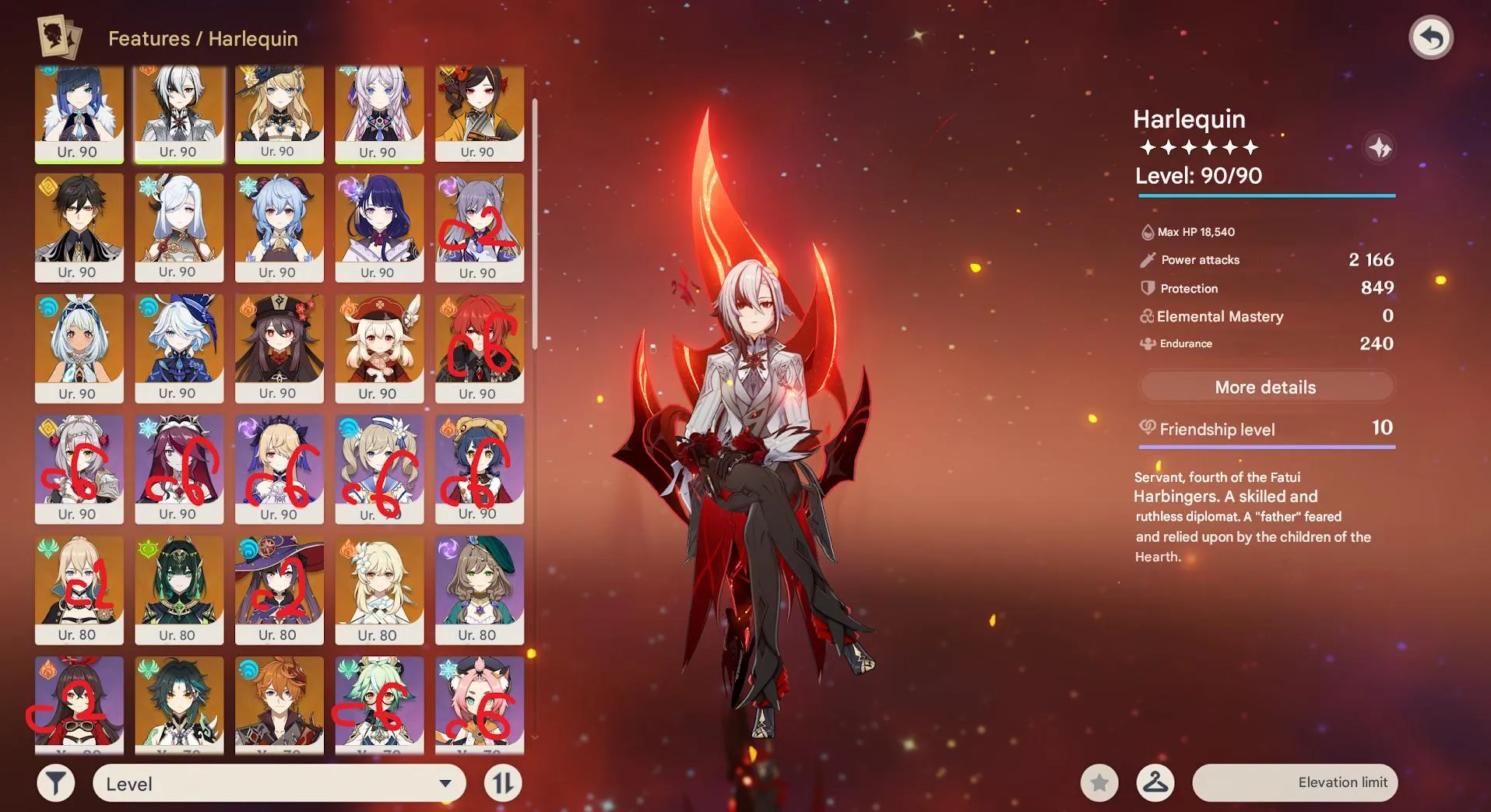 GI1021 AR60 Lumine Account with Furina, Arlecchino, Citlali, Ganyu, Shenhe, Raiden, Mona, Hu Tao, Zhongli 